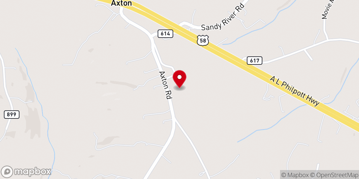 Map showing location of Carroll Church