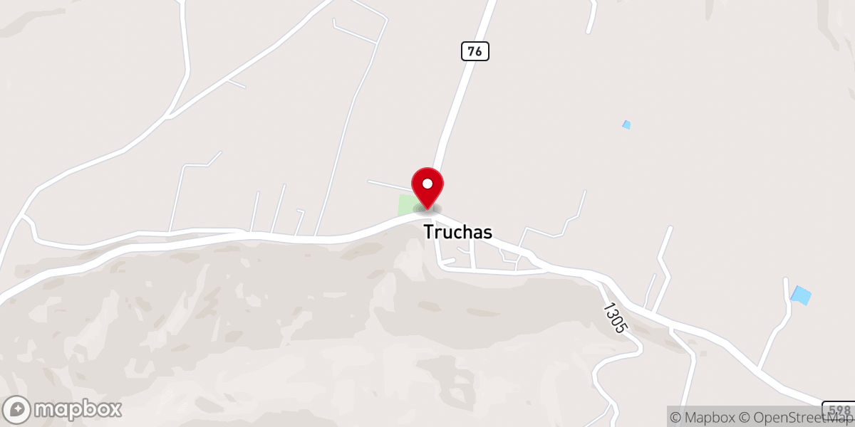Map showing location of Truchas