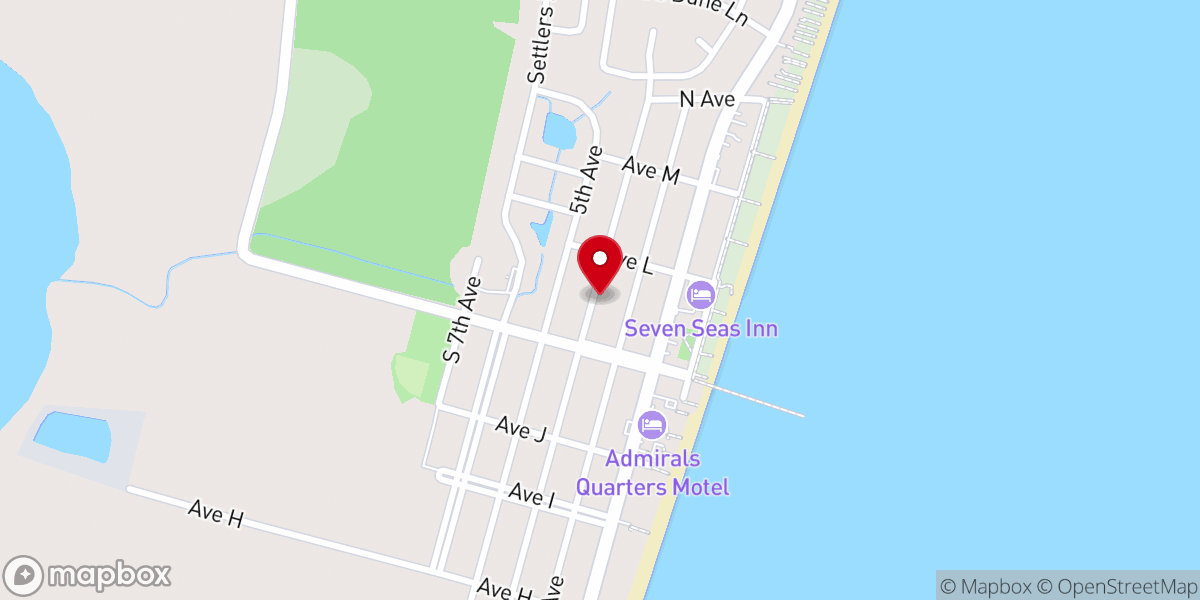 Map showing location of Kure Memorial Lutheran Church