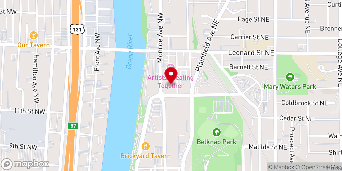 Map showing location of Encouragers Inc