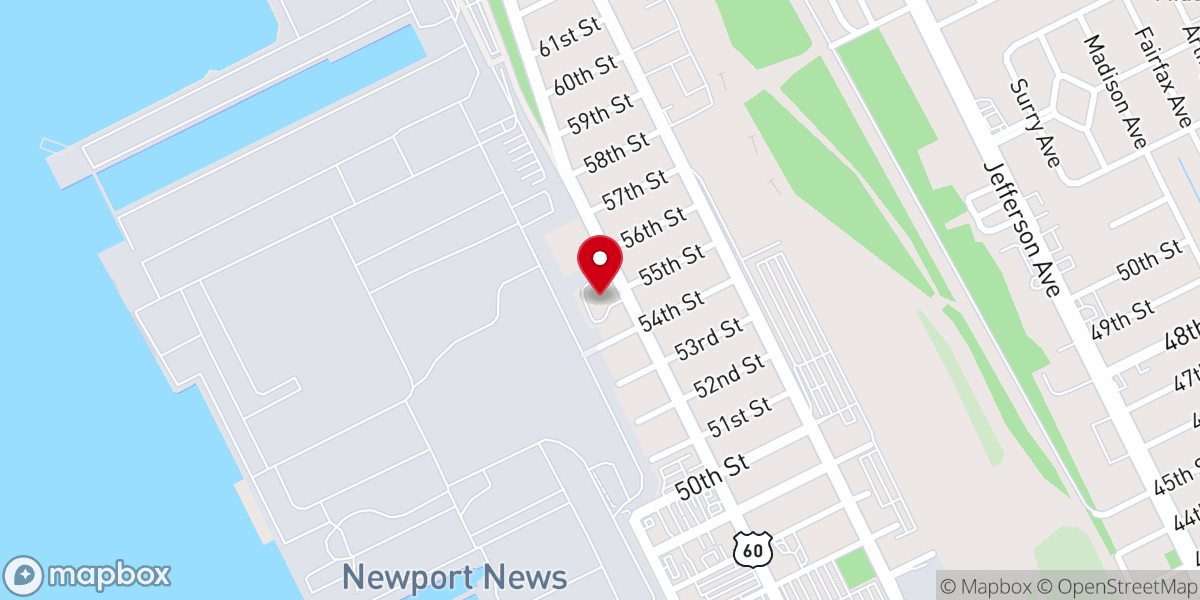 Map showing location of Triumph Christian Center