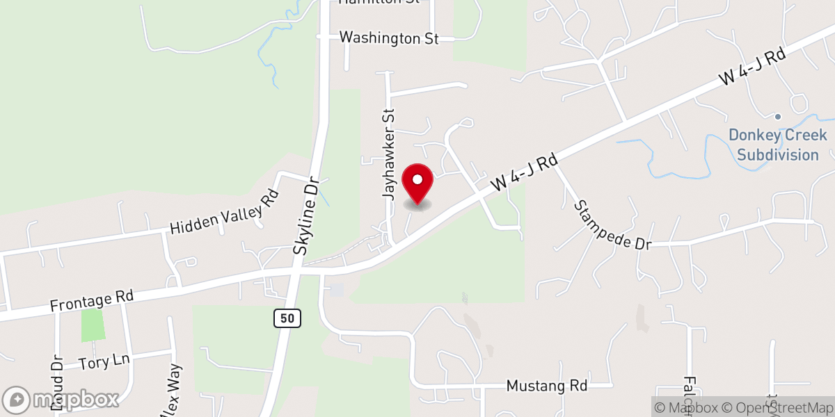 Map showing location of First Church of the Nazarene