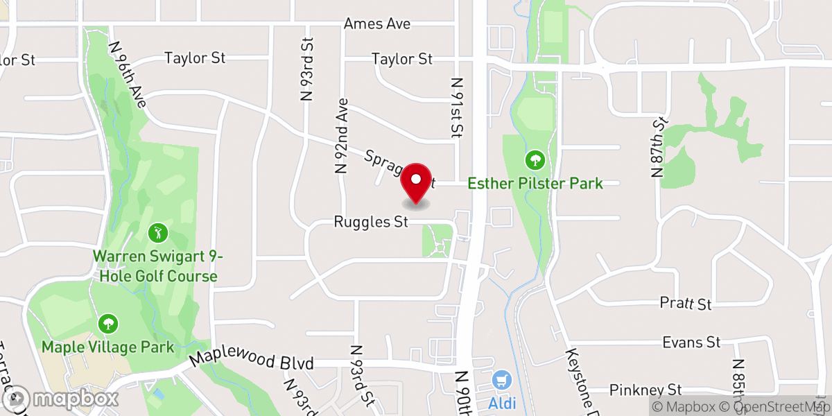 Map showing location of Mary Immaculate Catholic Church