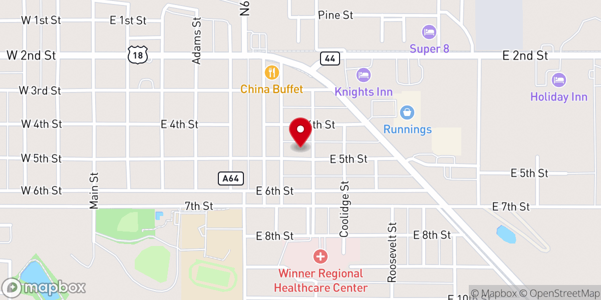Map showing location of Christ Lutheran Church, LCMS