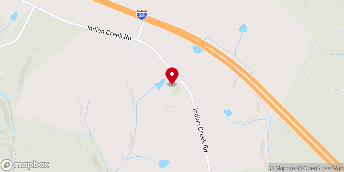 Map showing location of Fairview Baptist Church