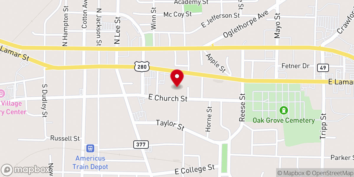 Map showing location of Lee Council House