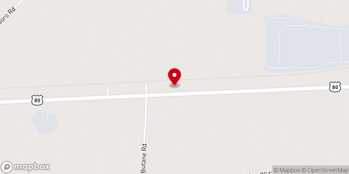 Map showing location of East Morton Baptist Church