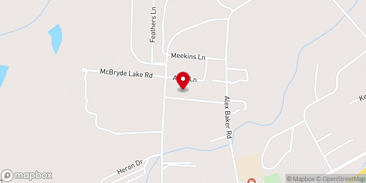 Map showing location of Freedom Chapel AME Zion