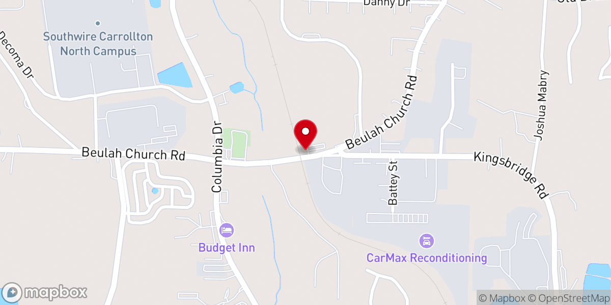 Map showing location of Carroll County Soup Kitchen