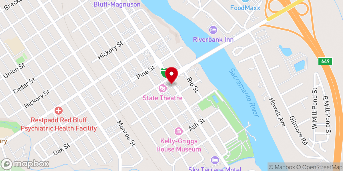 Map showing location of Sacred Heart Church