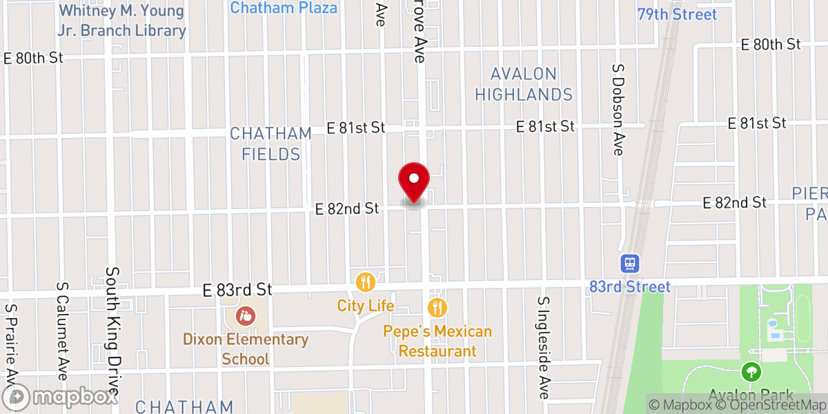 Map showing location of Zadok Worship Center