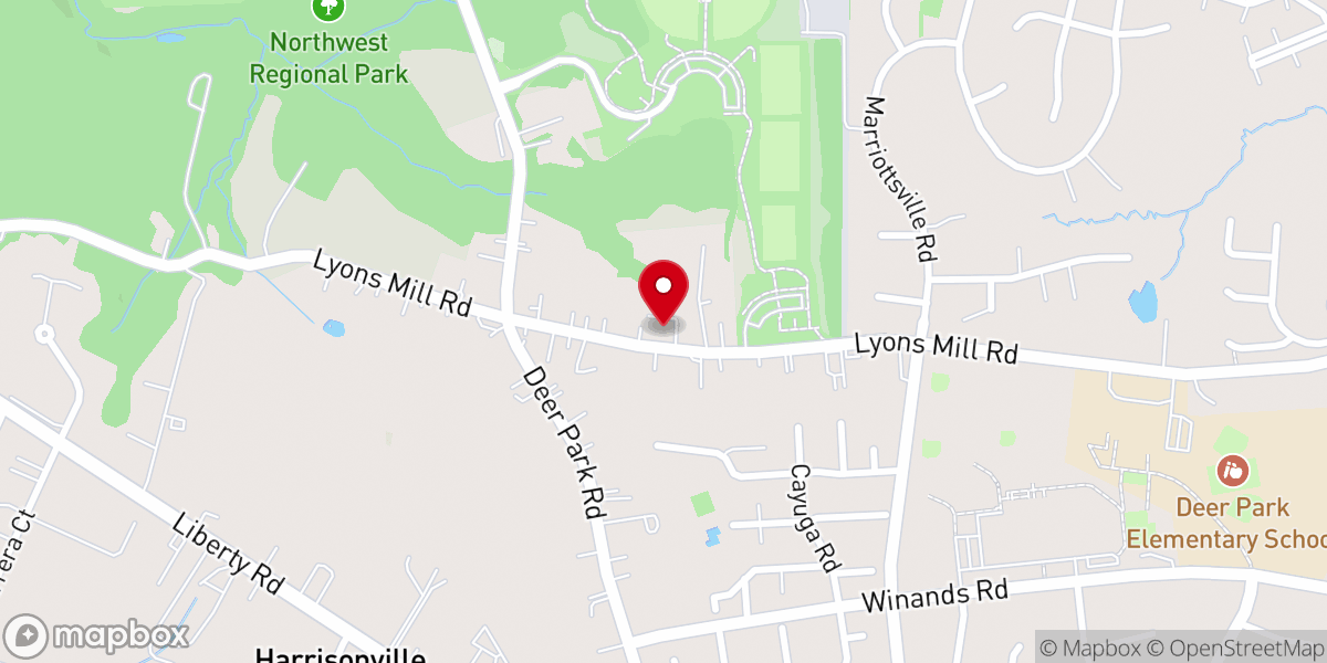 Map showing location of Emmaus Missionary Baptist Church