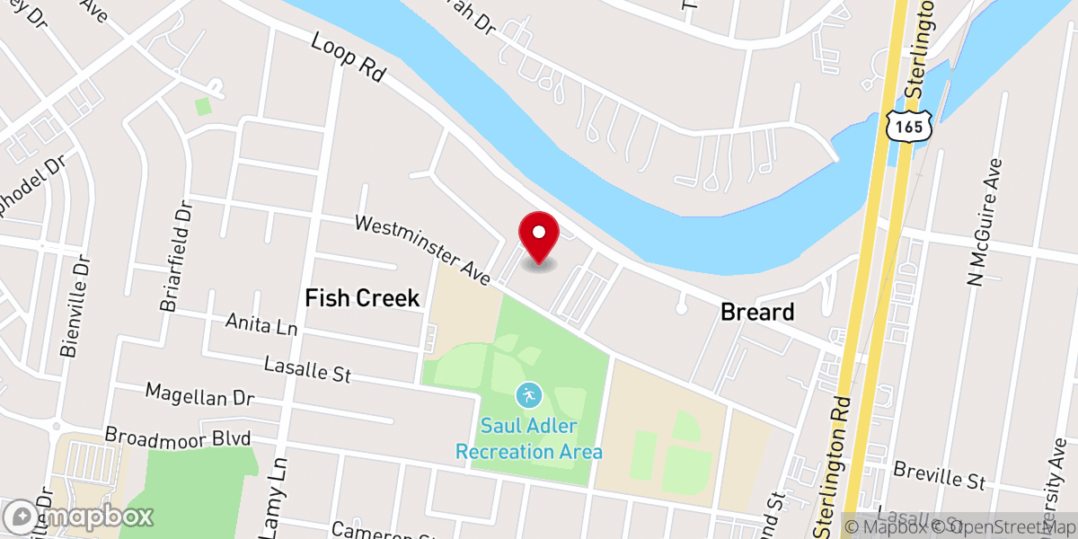 Map showing location of First Methodist Church