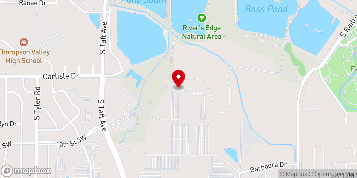 Map showing location of Olive Branch Outreach