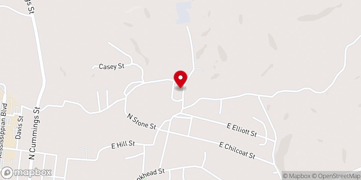 Map showing location of St Matthew Baptist Church