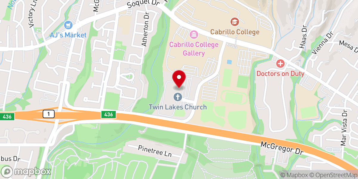 Map showing location of 6000 Building