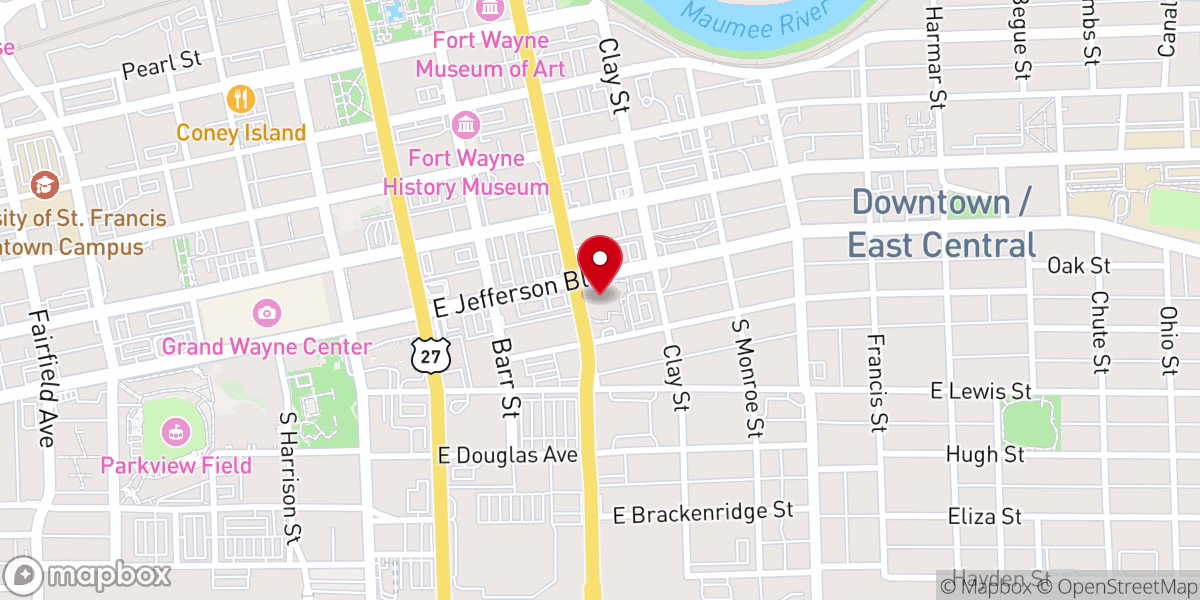Map showing location of St Mary's Soup Kitchen