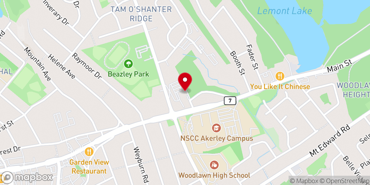 Map showing location of Saint Thomas More Church (Christ the King Parish)