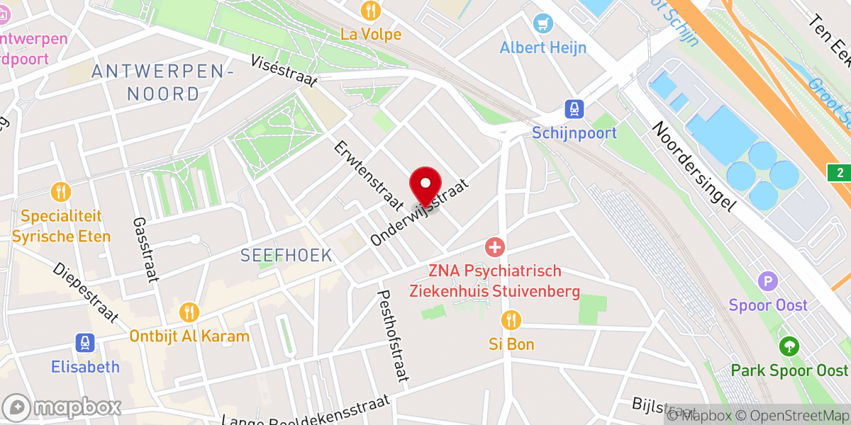 Map showing location of IBC Antwerp