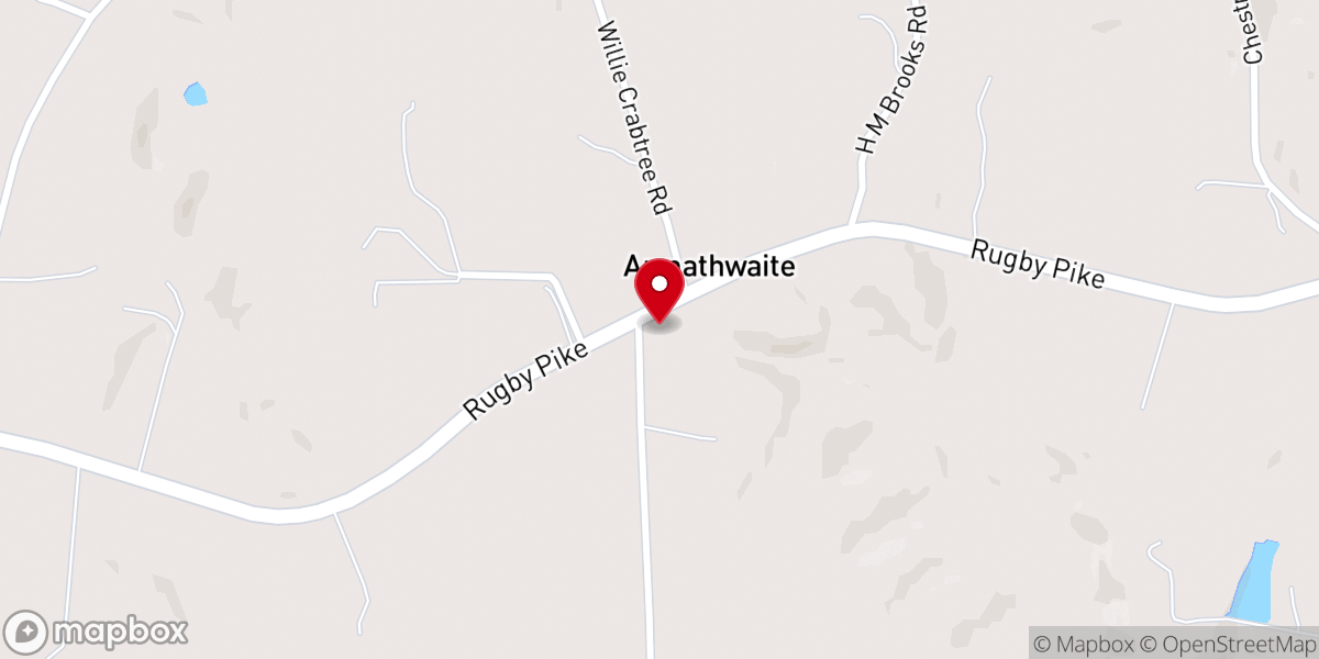 Map showing location of Center Belle Baptist Church