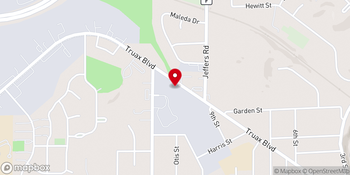Map showing location of St Francis Food Pantry