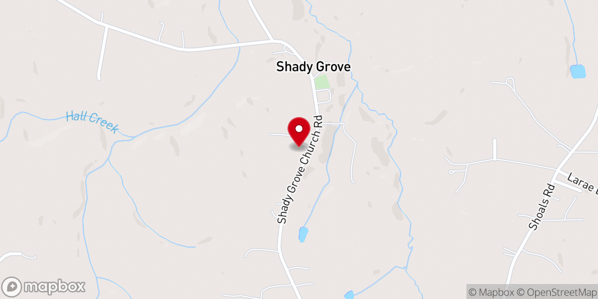 Map showing location of Hall Creek Repairs