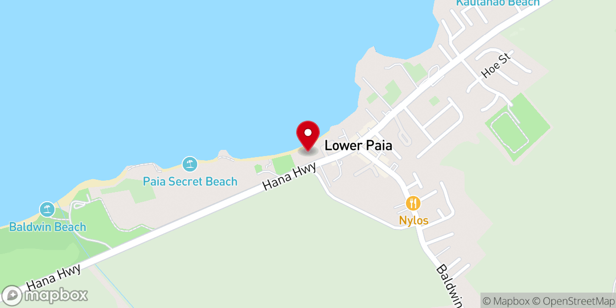 Map showing location of Temple Makai
