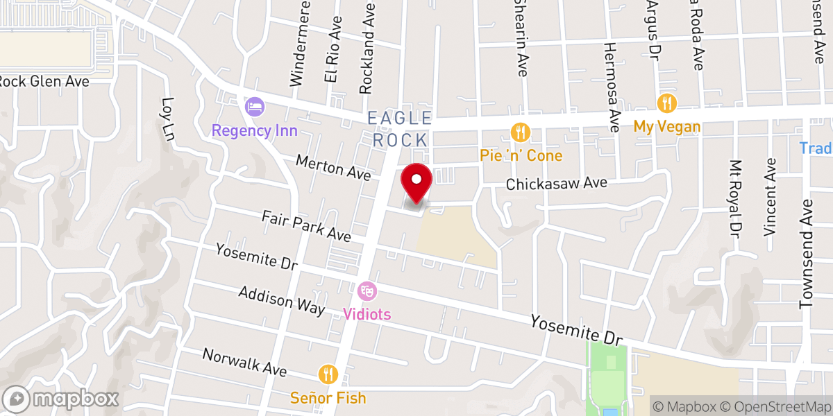 Map showing location of St. Barnabas Episcopal Church