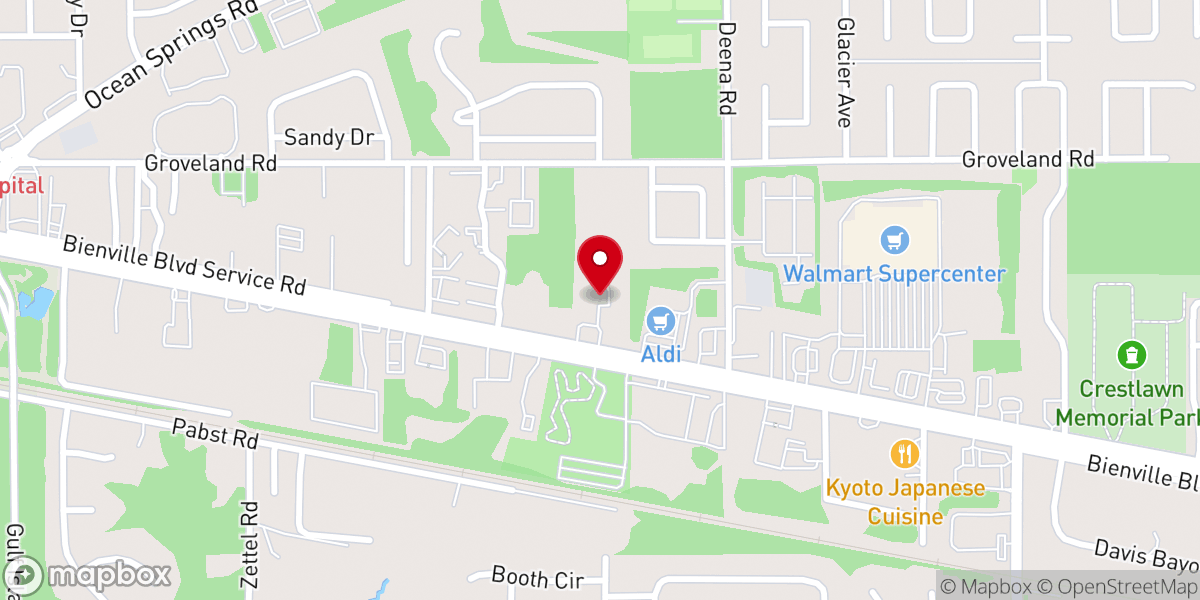 Map showing location of Grace Baptist Church