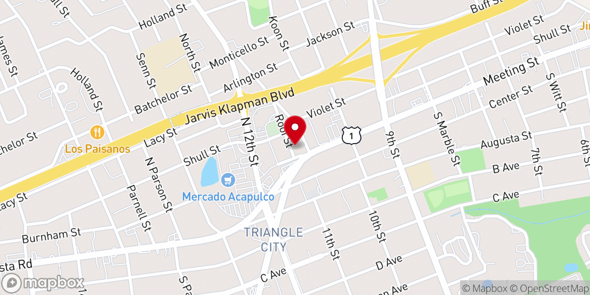 Map showing location of Palmetto Prep Church