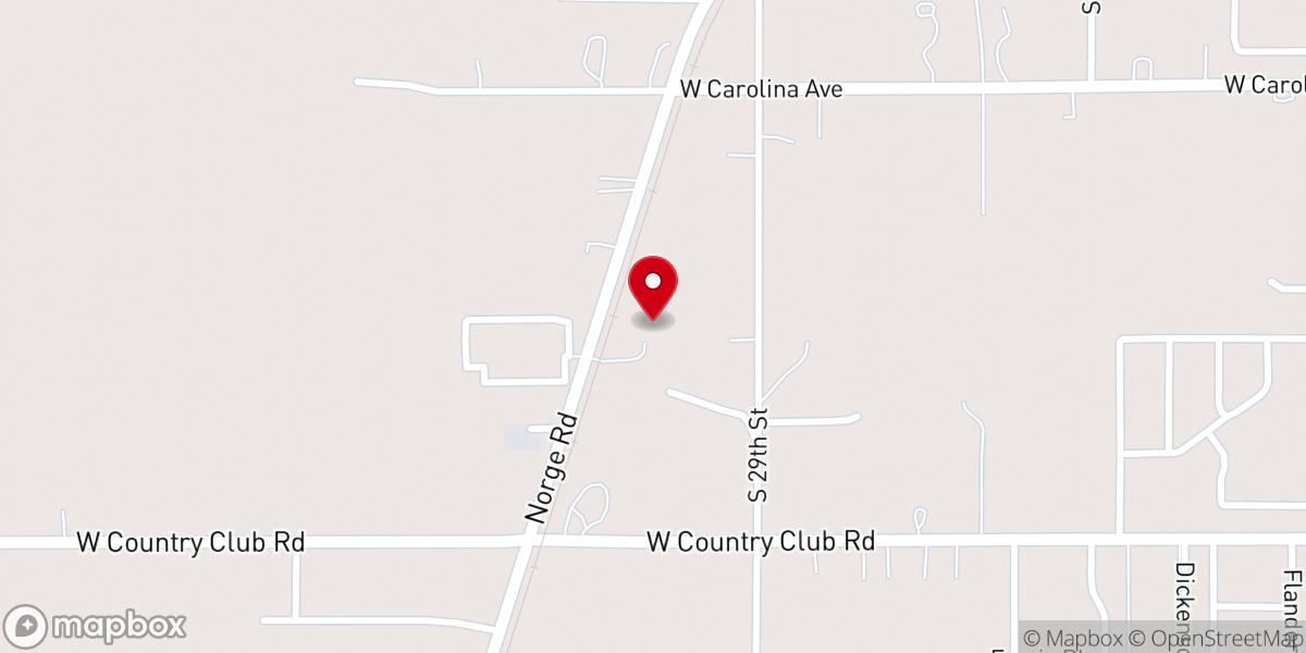 Map showing location of Christ Our Savior Lutheran Church