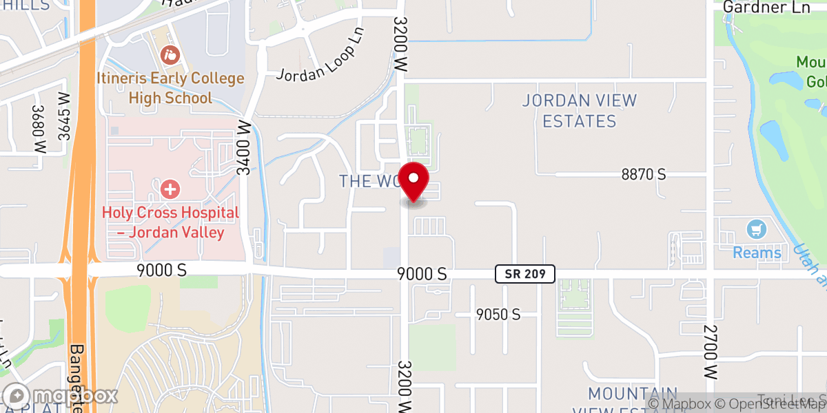 Map showing location of Mountain Vista United Methodist