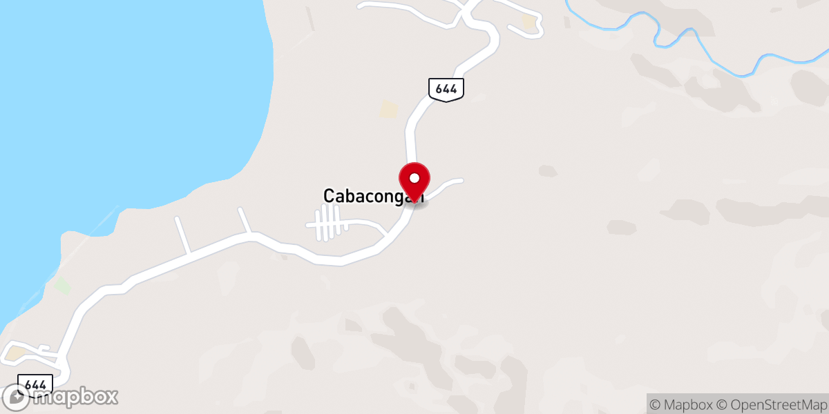 Map showing location of Cabacongan Evangelical Church