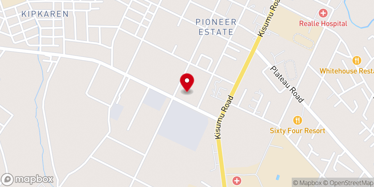 Map showing location of Manna Christian Fellowship Kenya
