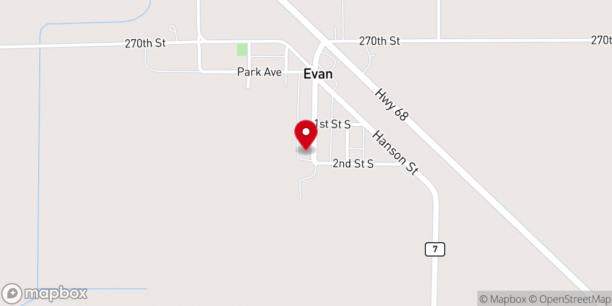 Map showing location of St Matthew's Lutheran Church