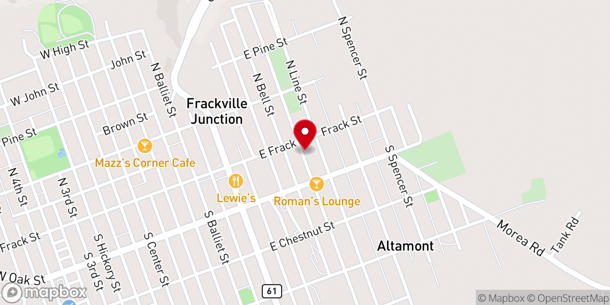 Map showing location of Annunciation BVM Parish Hall