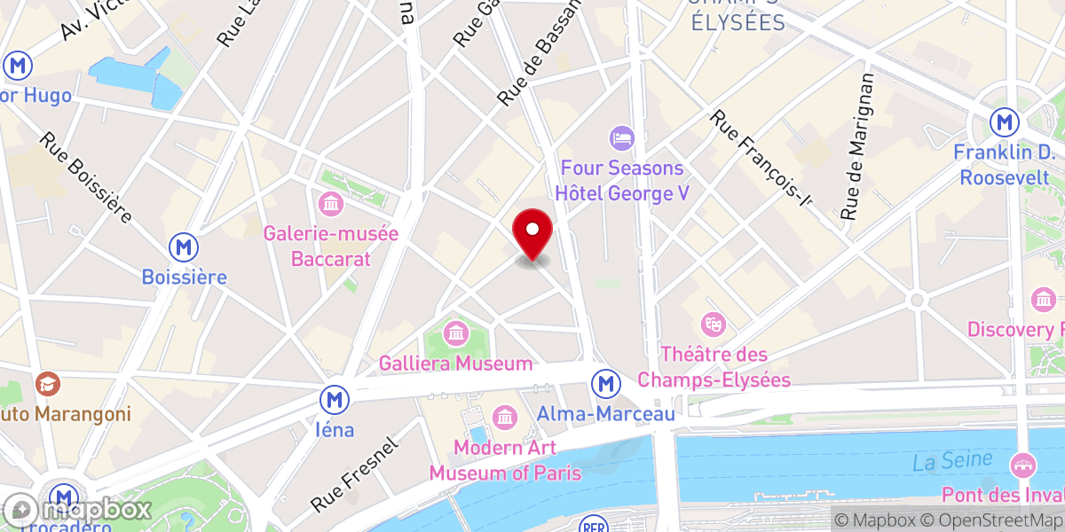 Map showing location of Métropole Grec-Orthodoxe de France - Cathédrale Saint-Stéphane