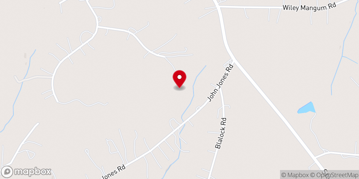Map showing location of Hinshaw Family Ministries