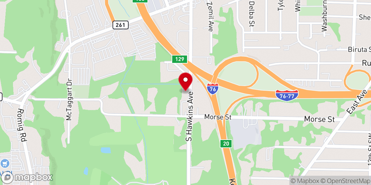Map showing location of Holiness Church of Christ