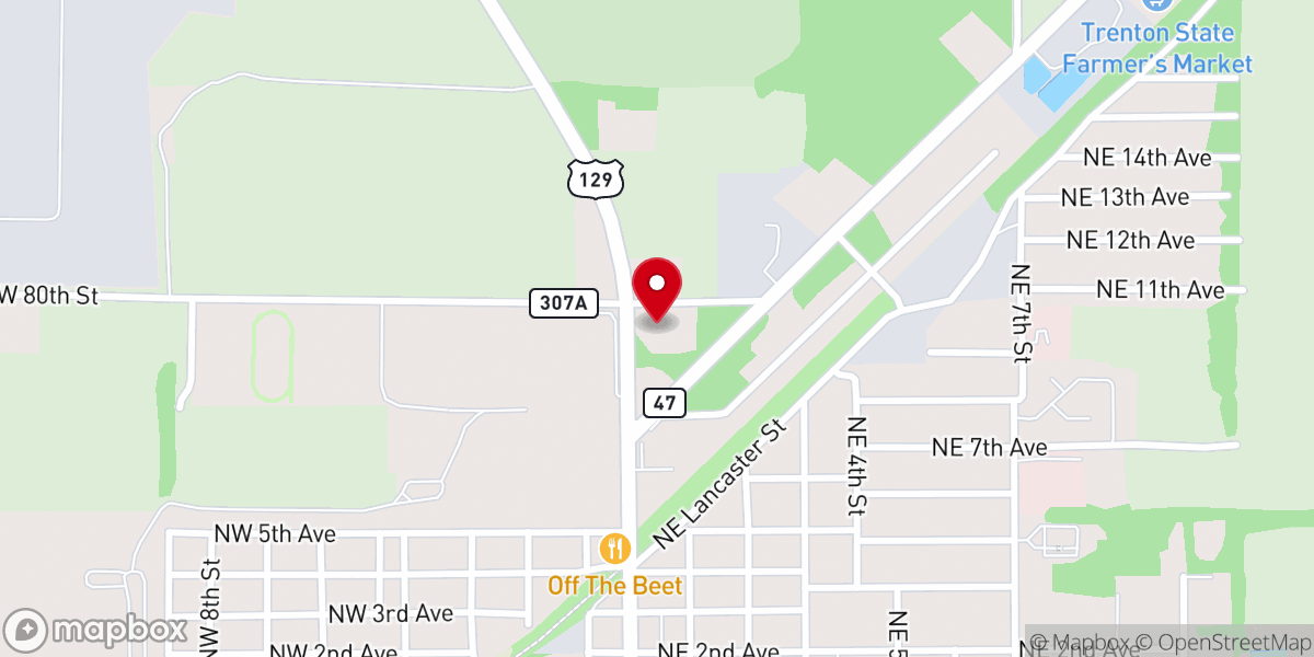 Map showing location of Destiny Community Church - Trenton Campus