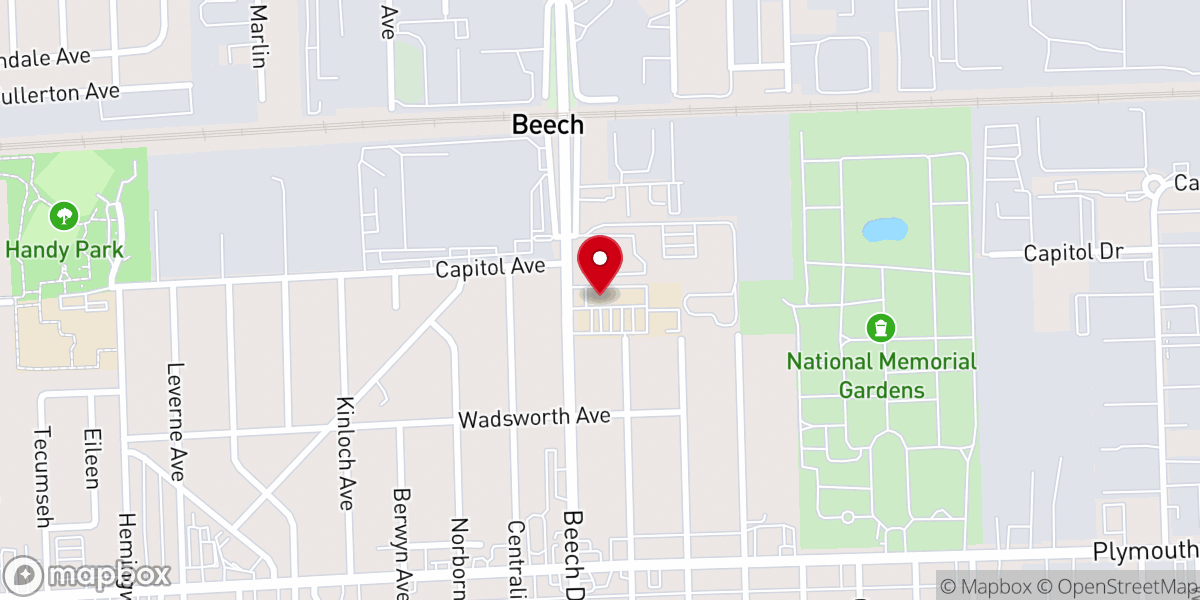 Map showing location of Blessed John Xxiii Church Inc