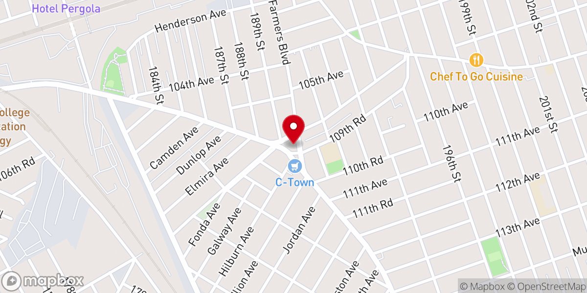 Map showing location of Gospel Assembly Food Pantry - Food Distribution Center