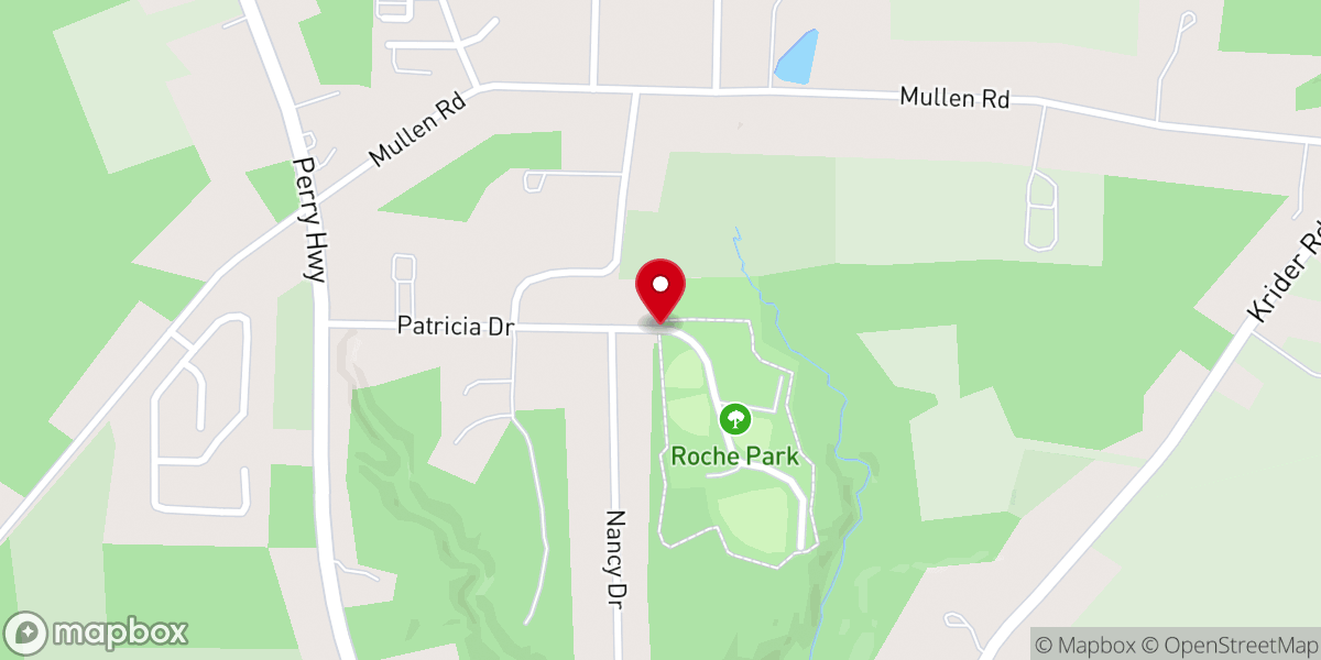 Map showing location of Roche Park
