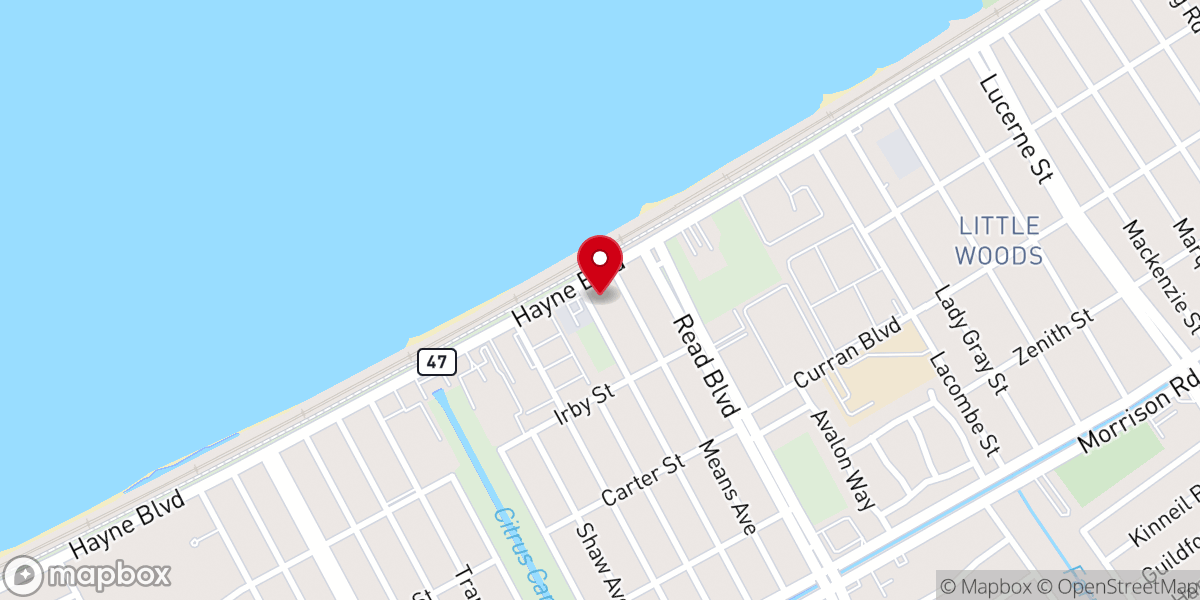 Map showing location of Abundant Life Full Gospel Ministry