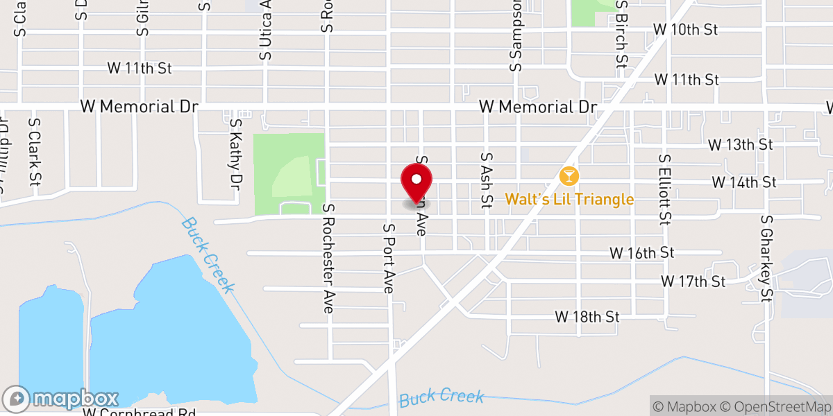 Map showing location of Full Gospel Light House Church