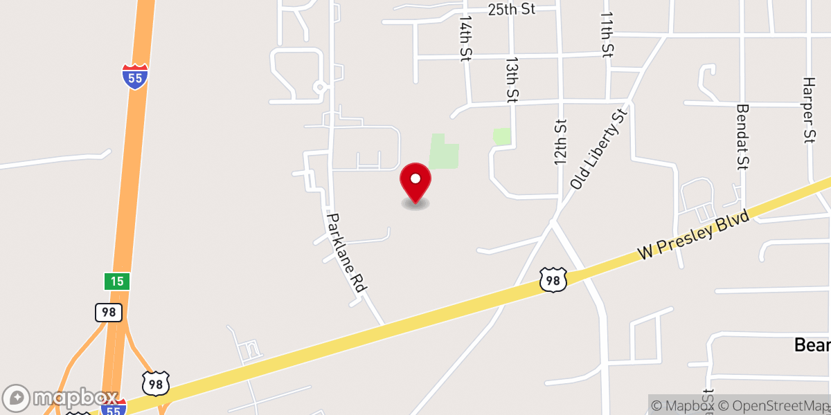 Map showing location of FedEx Ground
