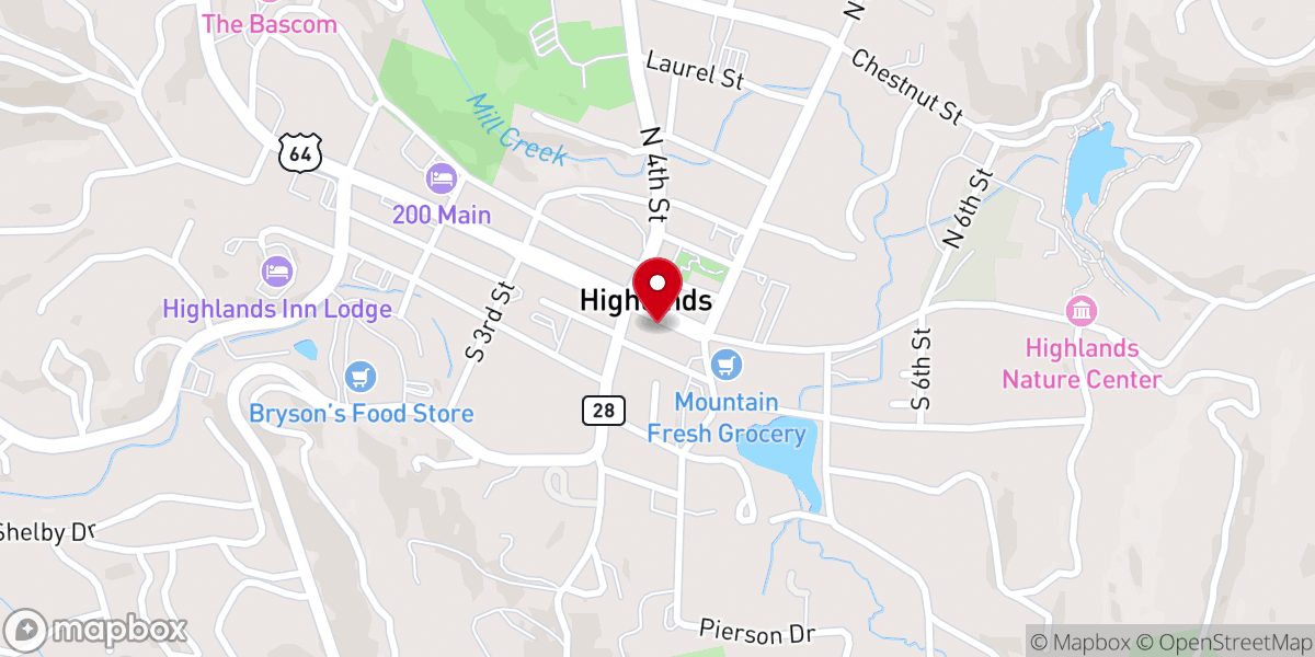 Map showing location of Four65 Woodfire Bistro + Bar