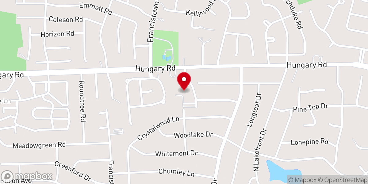 Map showing location of Good Shepherd United Methodist Church