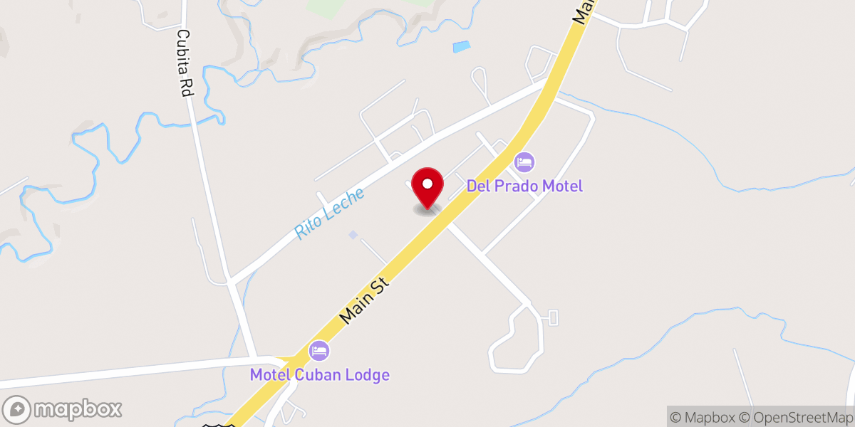 Map showing location of First Baptist Church of Cuba