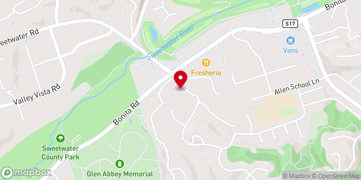 Map showing location of Church of the Good Shepherd, Bonita